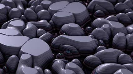 Obraz premium Soft, nice abstract background in bright colors. 3d illustration, 3d rendering.