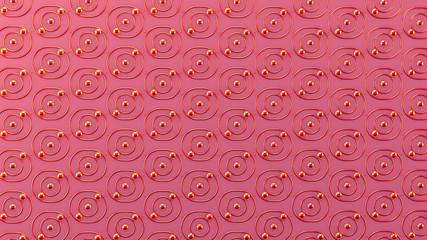 Interior pattern, architectural background. 3d illustration, 3d rendering.