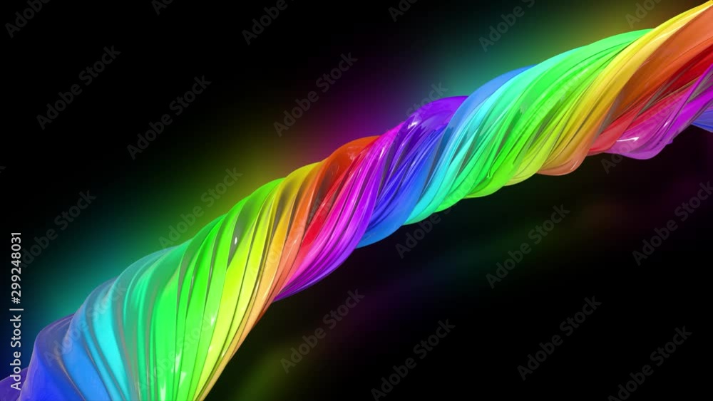 Poster paint flow moves in a circle. abstract colorful creative background with stream of mixed oil paints 