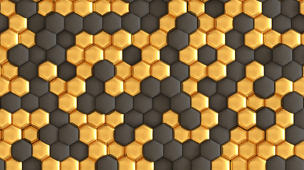 Interior pattern, architectural background. 3d illustration, 3d rendering.