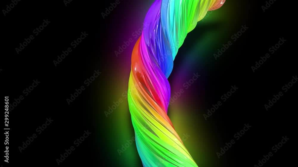 Poster paint flow moves in a circle. abstract colorful creative background with stream of mixed oil paints 