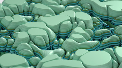 Obraz premium Soft, nice abstract background in bright colors. 3d illustration, 3d rendering.