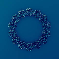 Elegant autumn background. 3d illustration, 3d rendering.