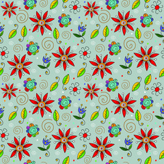 seamless floral pattern. vector image