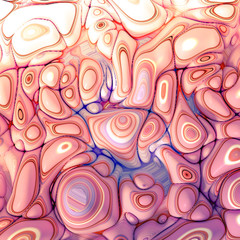 Soft, nice abstract background in bright colors. 3d illustration, 3d rendering.