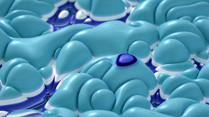 Obraz premium Soft, nice abstract background in bright colors. 3d illustration, 3d rendering.