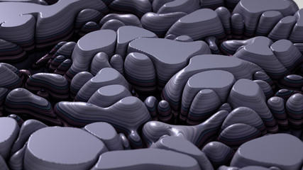 Obraz premium Soft, nice abstract background in bright colors. 3d illustration, 3d rendering.