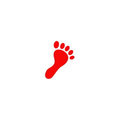 Palm foot icon logo design vector template