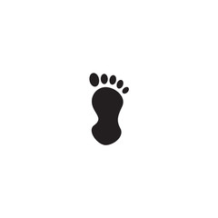 Fototapeta na wymiar Palm foot icon logo design vector template