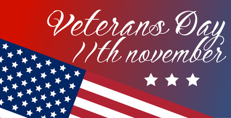 US Veterans day holiday.  Vector illustration