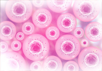 Human cells background. 3d illustration .