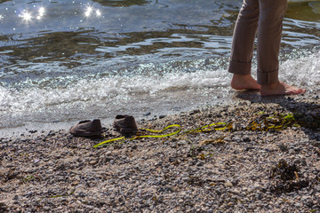At the beach in Bellingham