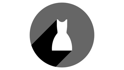 Fototapeta premium Dress icon. Flat icons vector design. Simple icons with shadows