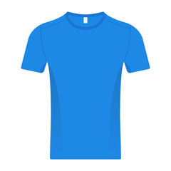 Naklejka premium Blue T-shirt Blank Illustration Vector