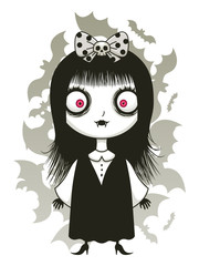 Cute vampire girl