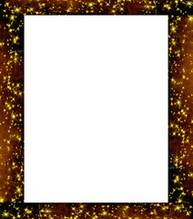 Christmas border star light decor page