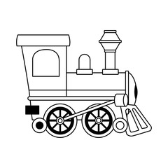 train icon image, flat design