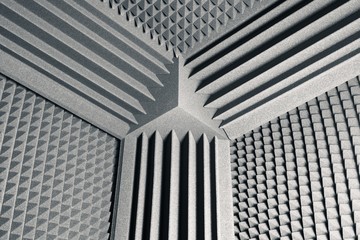 acoustic foam absorber for sound dampering background