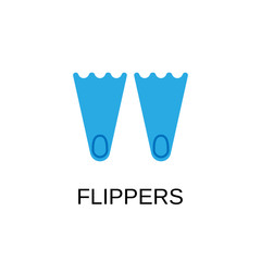 Flippers icon. Flippers symbol design. Stock - Vector illustration can be used for web.