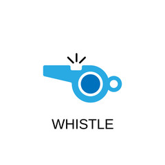 Whistle icon. Referee symbol design. Stock - Vector illustration can be used for web.