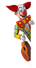 Fun clown - 3D Illustration