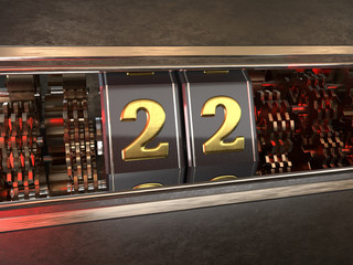 number 22 style of slot machine