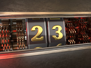 number 23 style of slot machine
