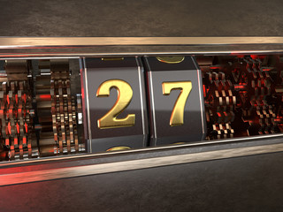 number 27 style of slot machine