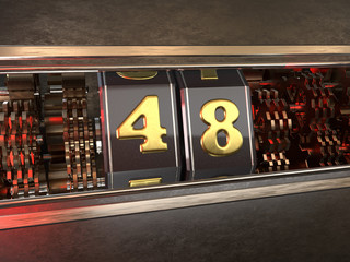 number 48 style of slot machine