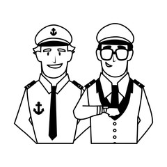 Isolated drivers persons vector design