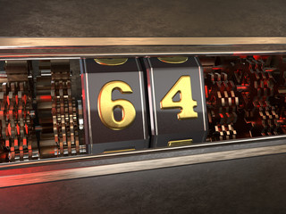 number 64 style of slot machine