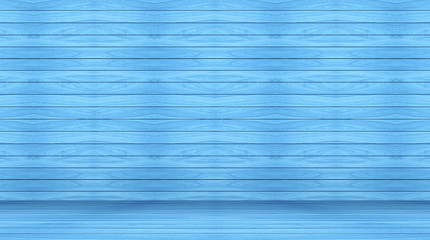 blue wall and floor room wood background