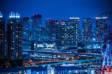 東京・お台場から見える東京の夜景