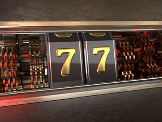 number 77 style of slot machine