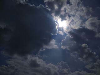 Obraz premium dramatic sky with clouds