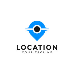 Location, Point, GPS, Position, Map Navigation, Place Logo Design