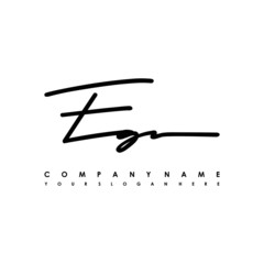 EG initials signature logo. Handwriting logo vector templates. Logo for business, beauty, fashion, signature