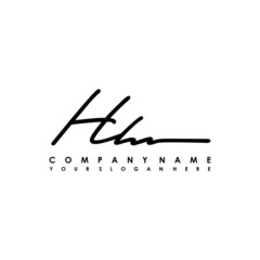 HH initials signature logo. Handwriting logo vector templates. Logo for business, beauty, fashion, signature