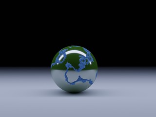 sphere on a background, 3d illustration