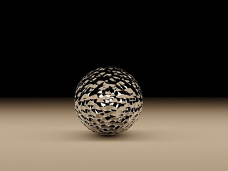 sphere on a background, 3d illustration