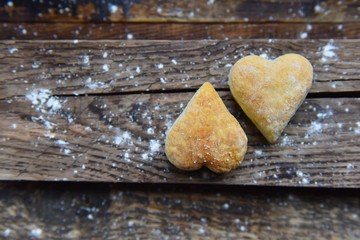 cookies of different shapes sprinkled with sand