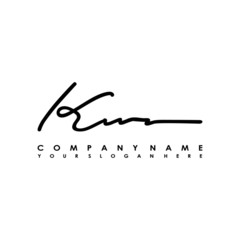 KU initials signature logo. Handwriting logo vector templates. Logo for business, beauty, fashion, signature