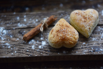 cookies of different shapes sprinkled with sand