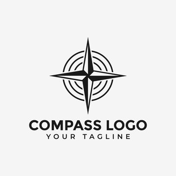 Compass, Navigation, Adventure Logo Design Template