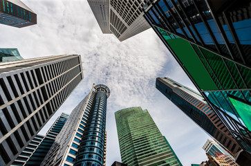 Skyscrapers in Singapore business district