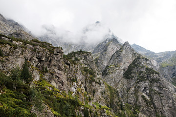 Fototapeta na wymiar Landcscape hight mountains. Landscape in the mountain.