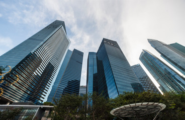 Low angle view of skyscrapers 