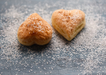 cookies of different shapes sprinkled with sand