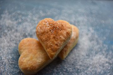 cookies of different shapes sprinkled with sand