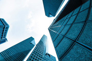 Low angle view of skyscrapers 